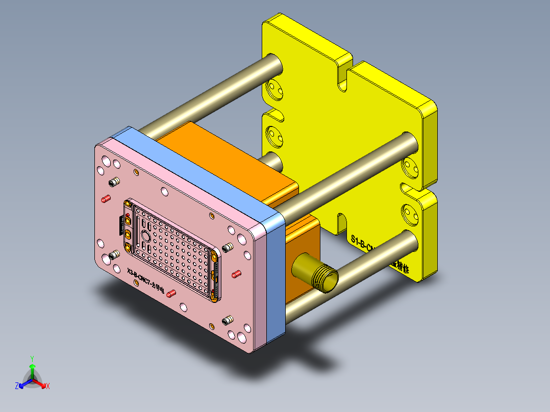 X3-B-笔记本CNC工装夹具三维模型CNC7-1009正等轴测图