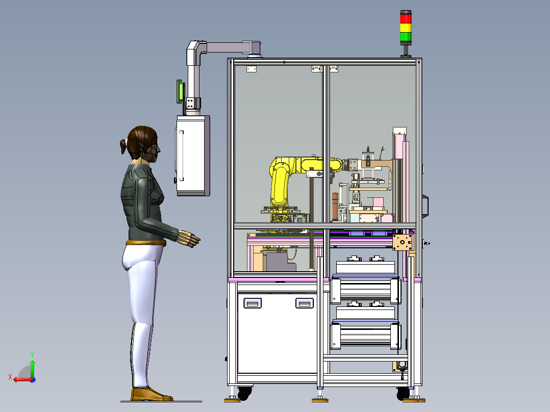 IGBT散热器组装设备sw17可编辑后视图