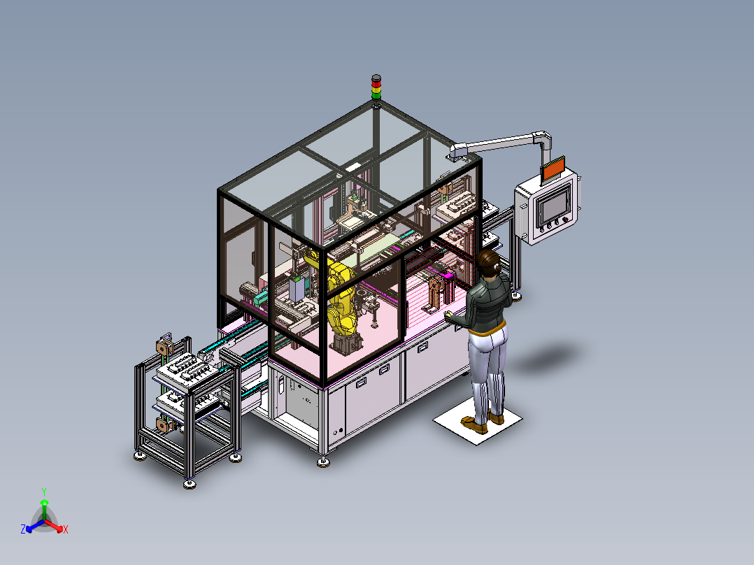 IGBT散热器组装设备sw17可编辑正等轴测图