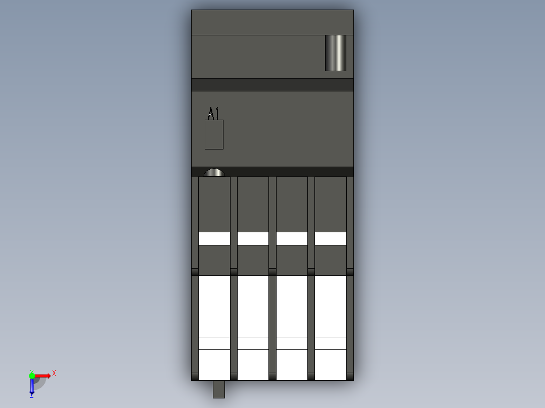 德力西电气 CJ20-10-22俯视图