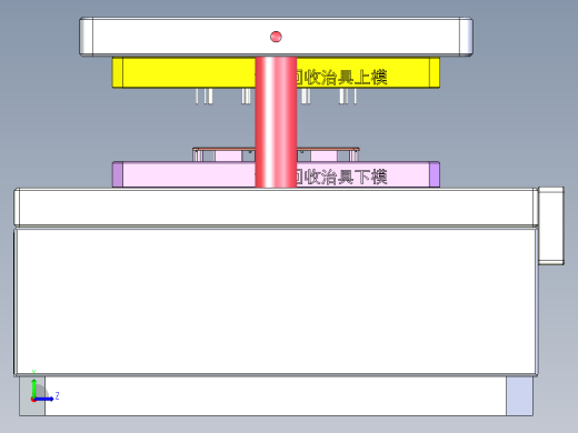 铁料塑件冲切模具左视缩略图