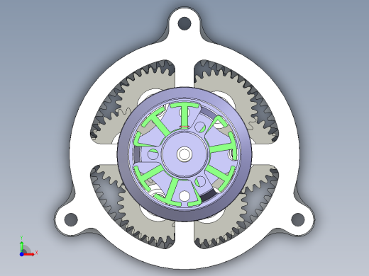 NGW两级行星齿轮减速机前视缩略图