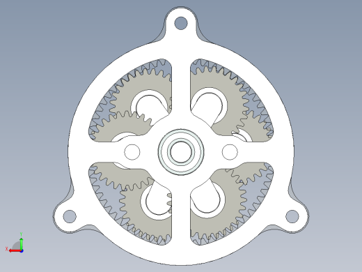 NGW两级行星齿轮减速机后视缩略图