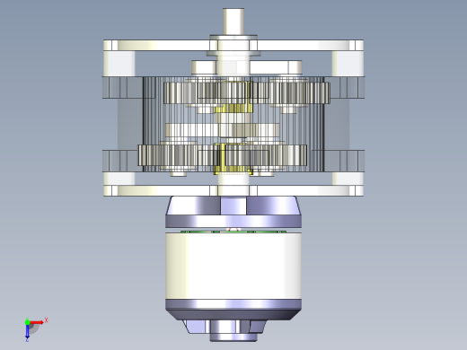 NGW两级行星齿轮减速机俯视缩略图