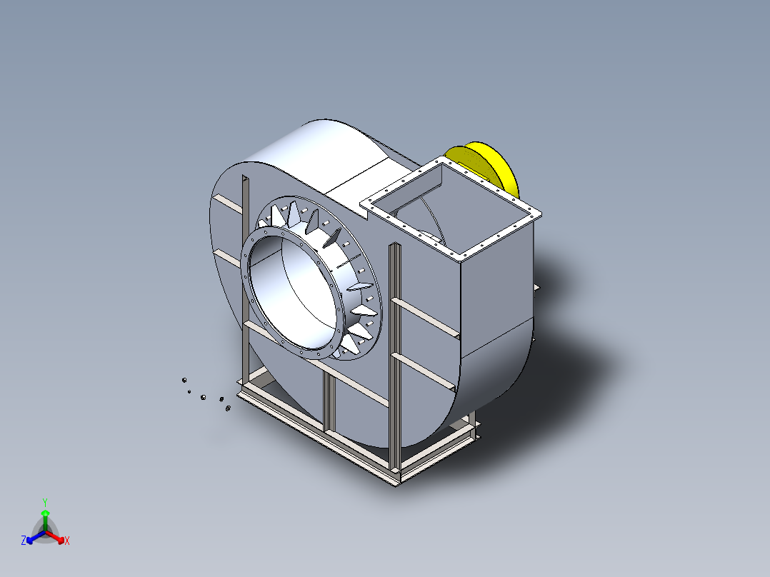 风扇(23)正等轴测图