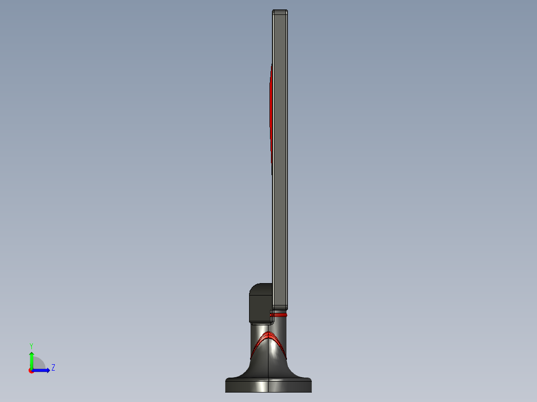 显示器、显示屏(11)左视图