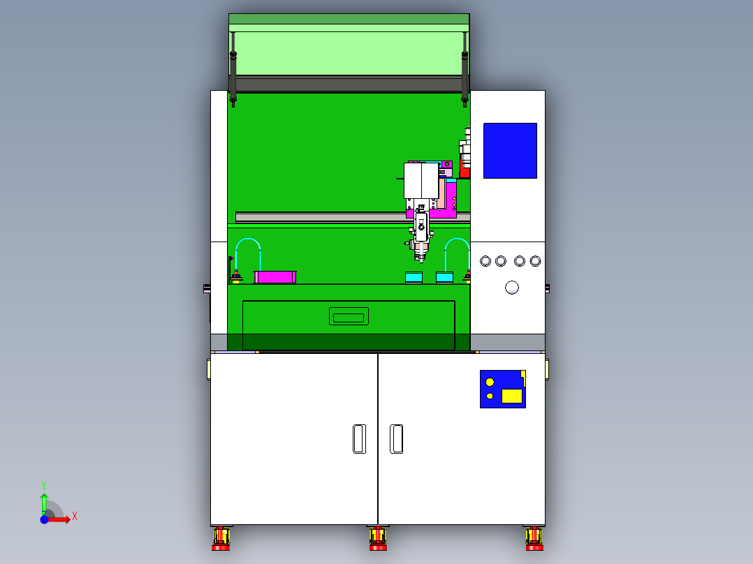 全自动涂布机前视图