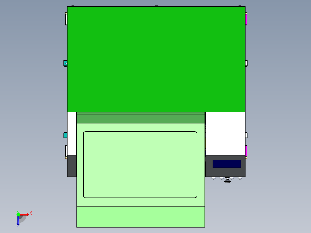 全自动涂布机俯视图