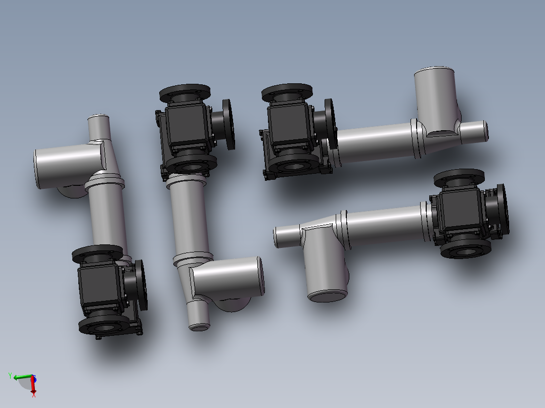 4款3“法兰VSI系列7315三通分流阀