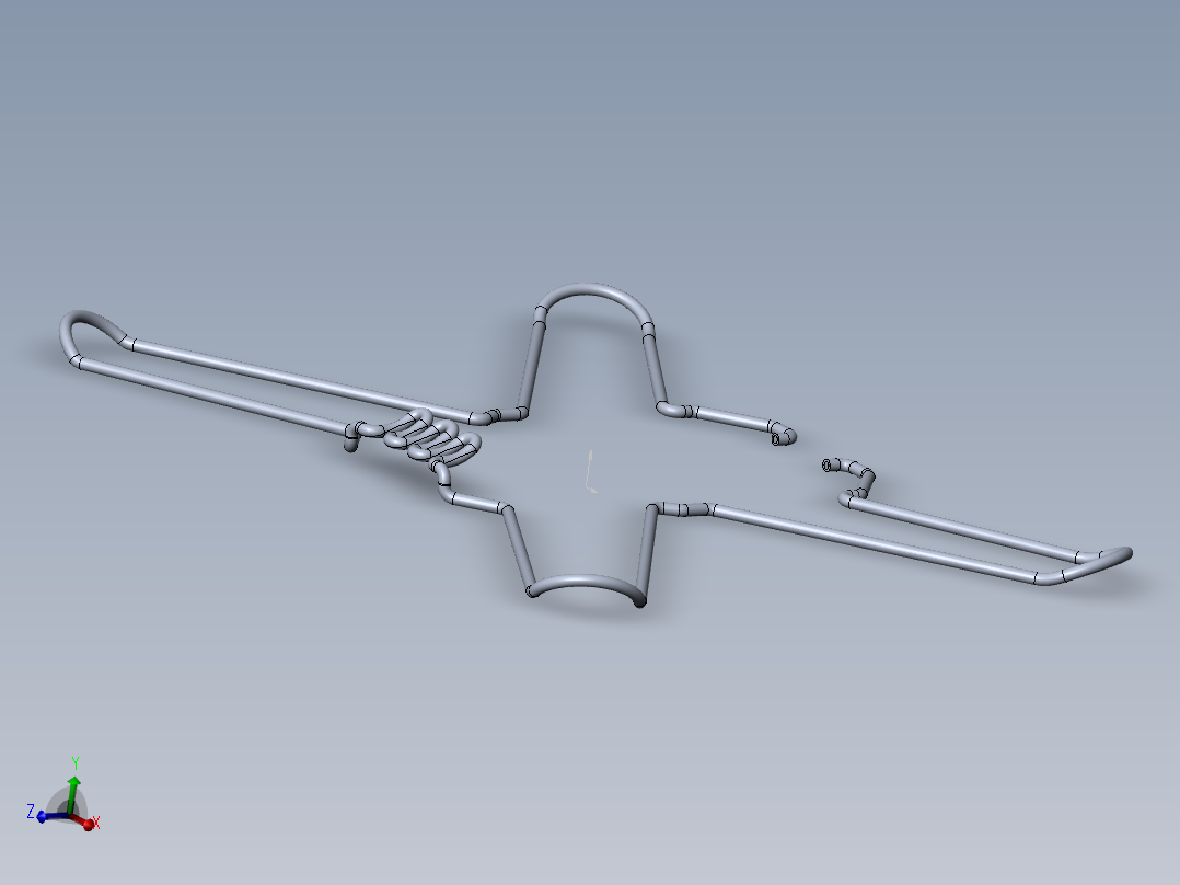 无人机冷却管11主视图