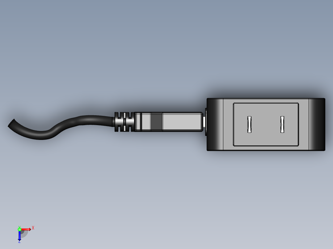 lg手机充电器带usb适配器12俯视图