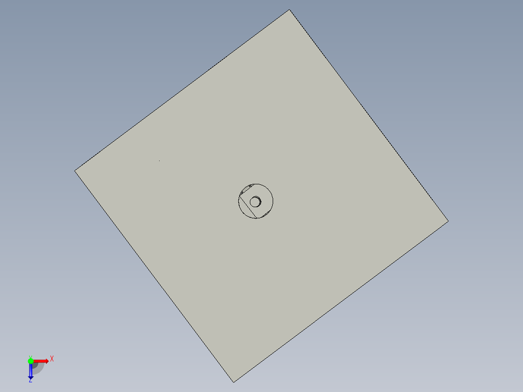 小型电动起重装置俯视图