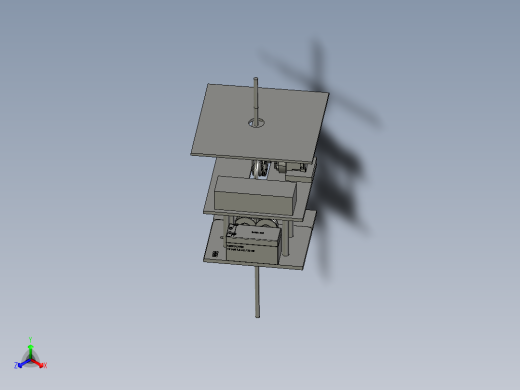 小型电动起重装置正等轴测缩略图