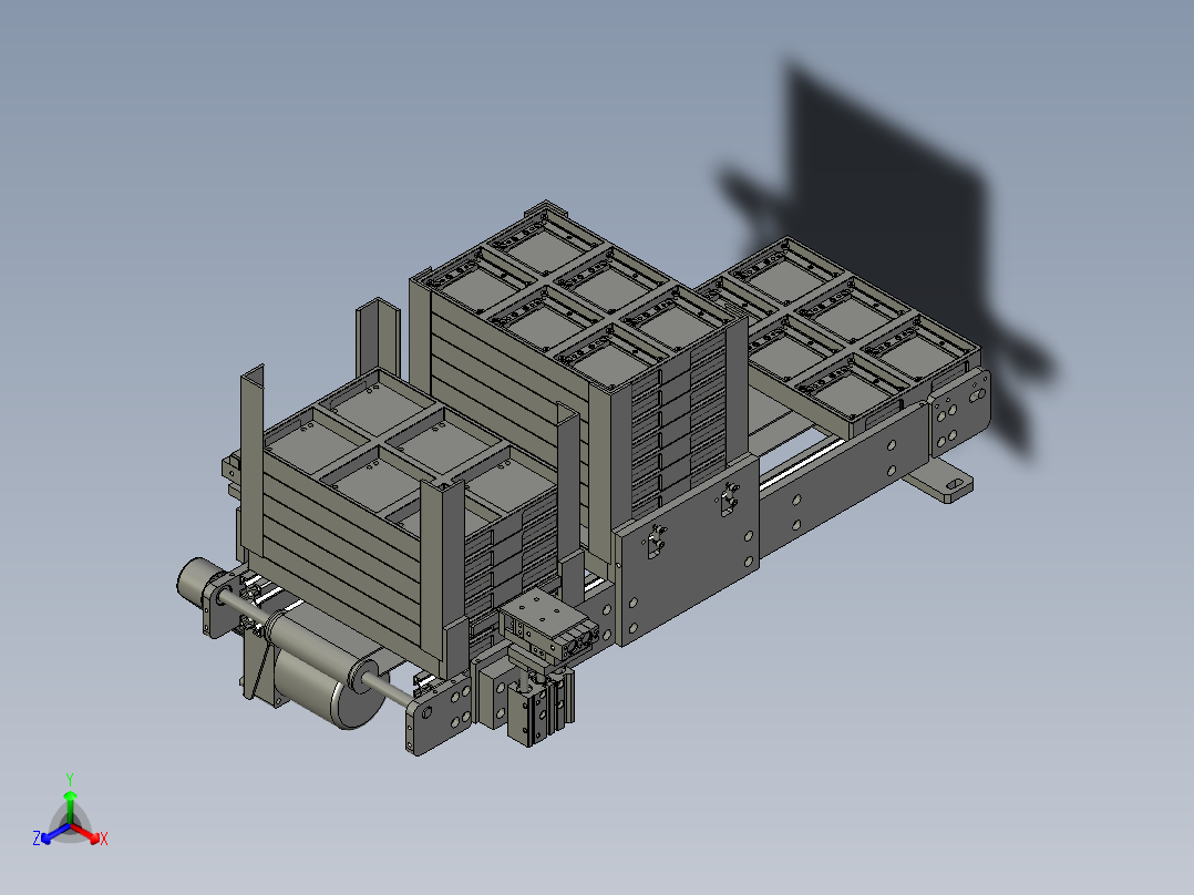 HL190510-07盖板2下料输出线主视图
