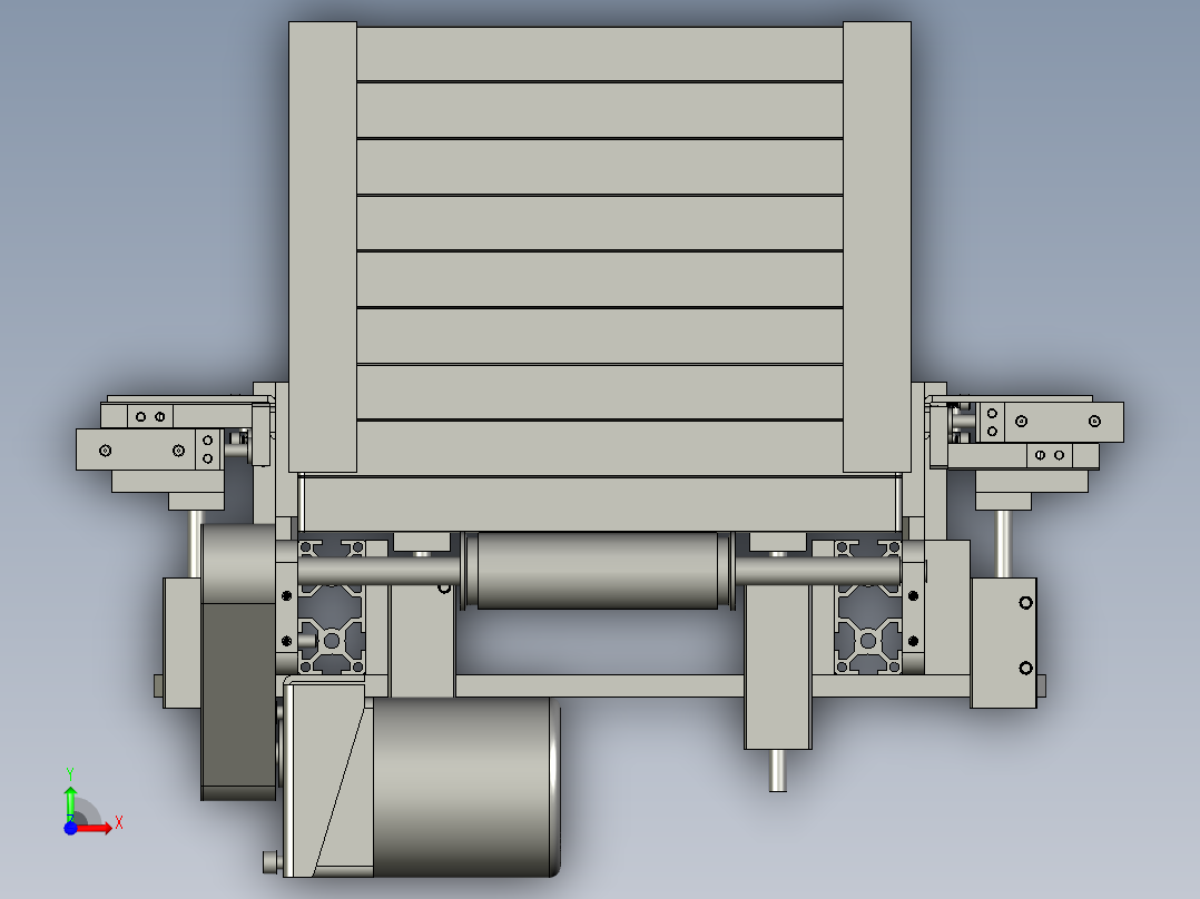 HL190510-07盖板2下料输出线前视图