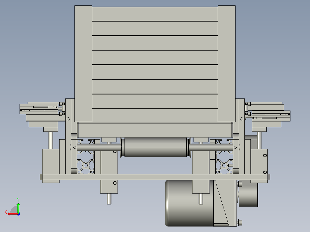 HL190510-07盖板2下料输出线后视图