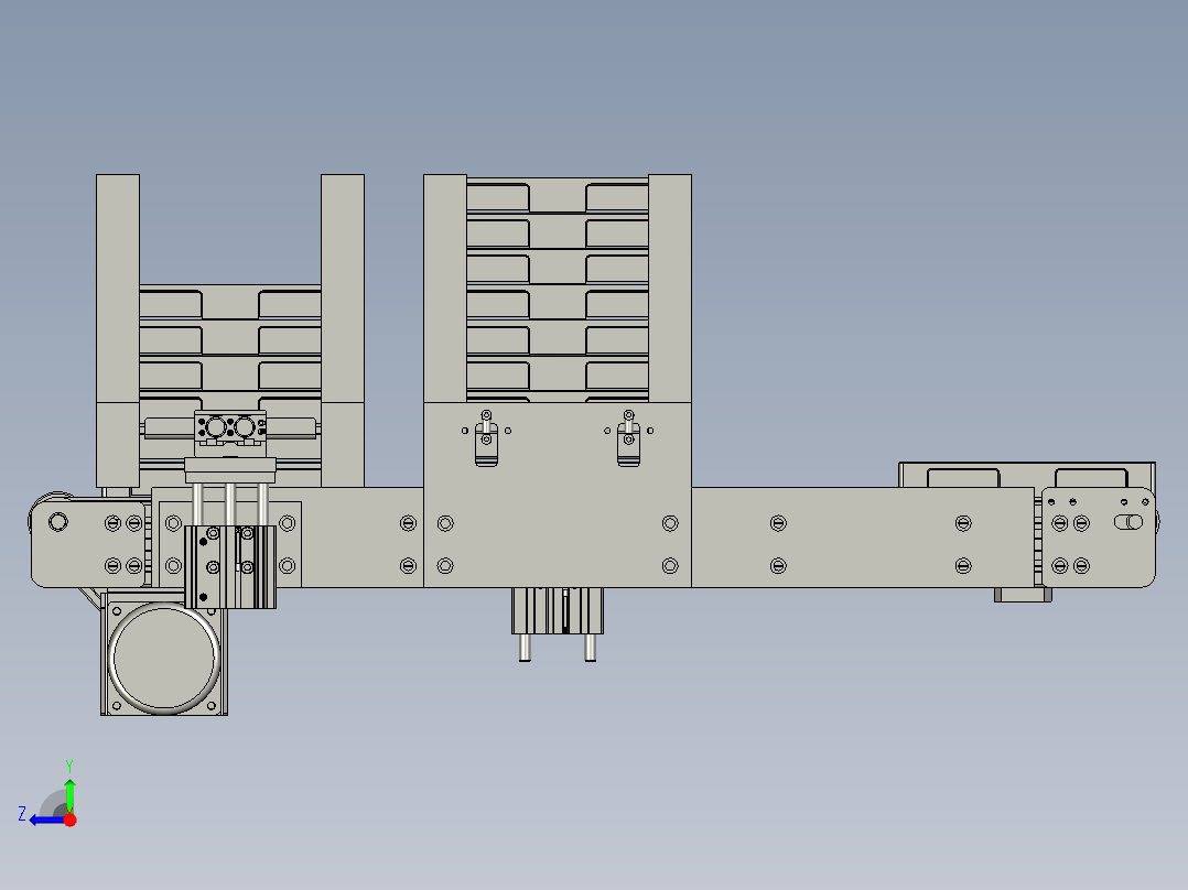 HL190510-07盖板2下料输出线右视图