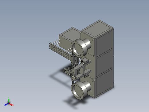 插片排序机构的垂直排序正等轴测缩略图