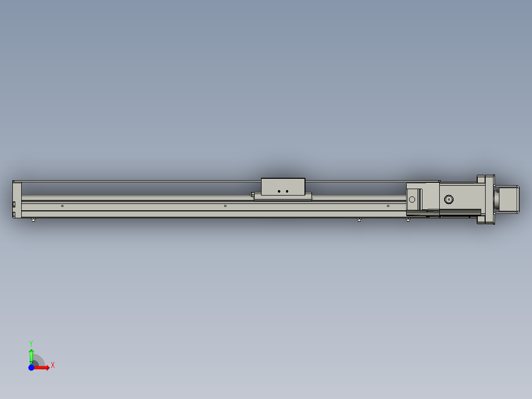 M077-KK60-500-100W-带轴承反折前视图