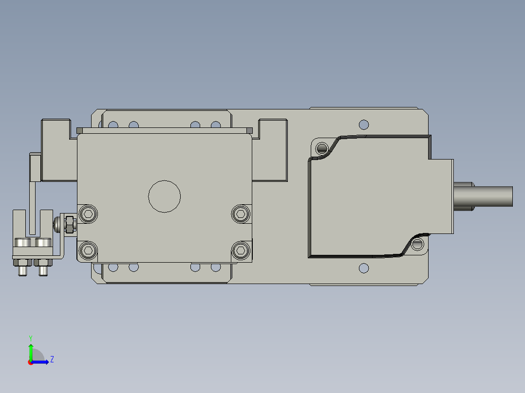 M077-KK60-500-100W-带轴承反折左视图