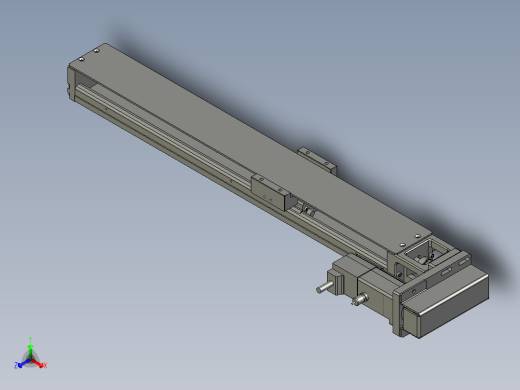 M077-KK60-500-100W-带轴承反折正等轴测缩略图