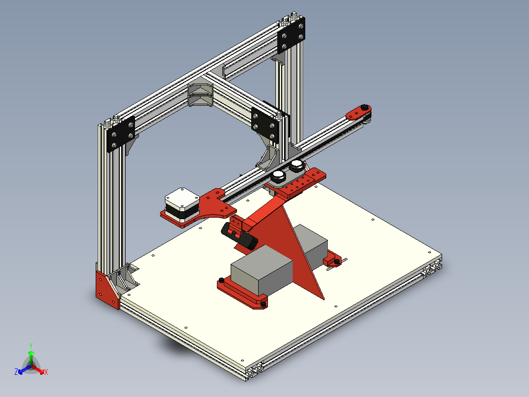 桌面式激光3D扫描仪设计--1388896正等轴测图