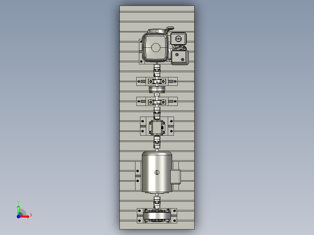 油电驱动装置试验台前视图