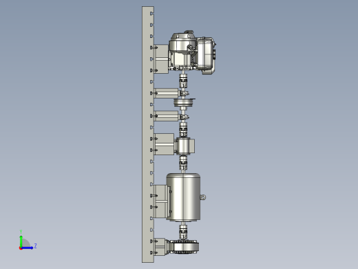 油电驱动装置试验台左视缩略图