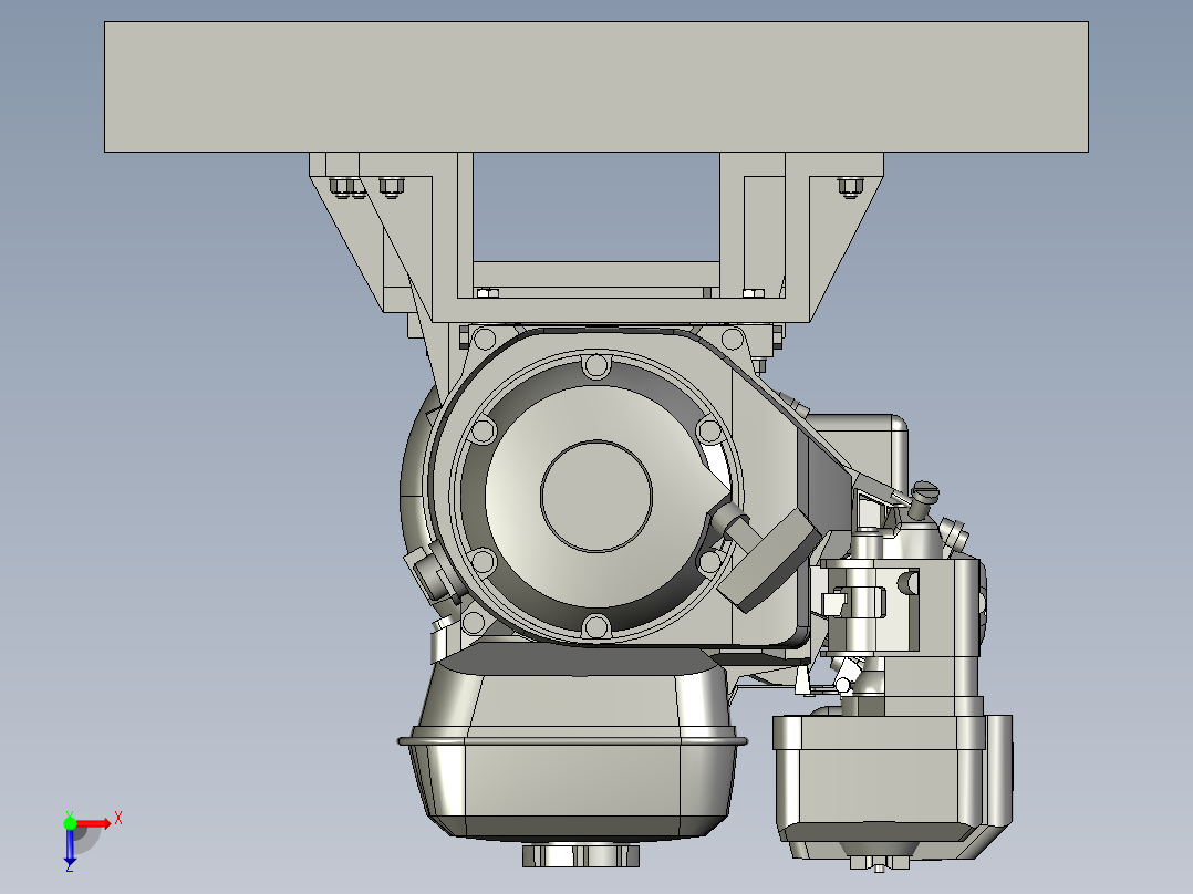 油电驱动装置试验台俯视图