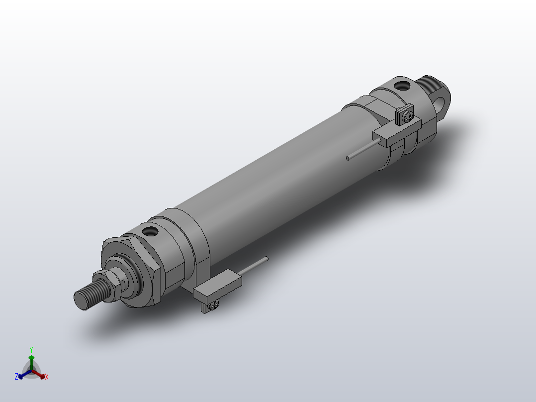 10Y-1R系列小型气缸(带开关型)[10Y-1RSD50N200SK2-SD]主视图