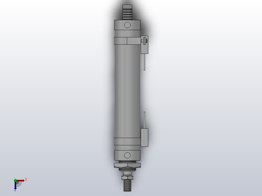 10Y-1R系列小型气缸(带开关型)[10Y-1RSD50N200SK2-SD]俯视图