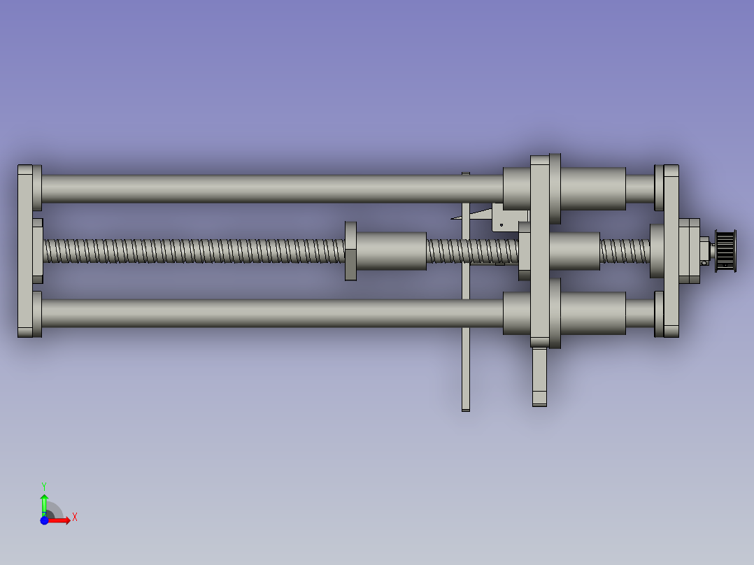 镜向tray盘升降台丝杆模组-V20-V20前视图