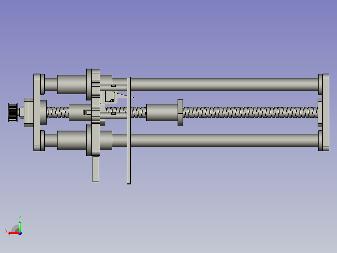 镜向tray盘升降台丝杆模组-V20-V20后视图