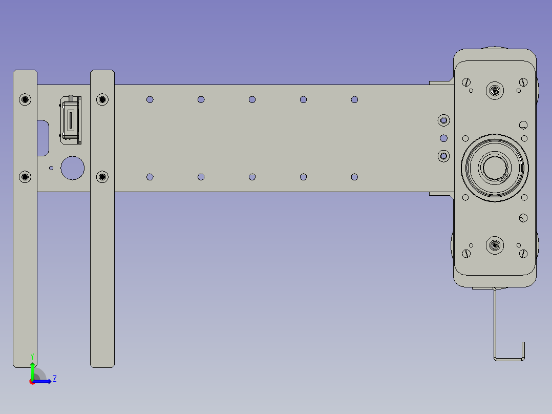 镜向tray盘升降台丝杆模组-V20-V20左视图