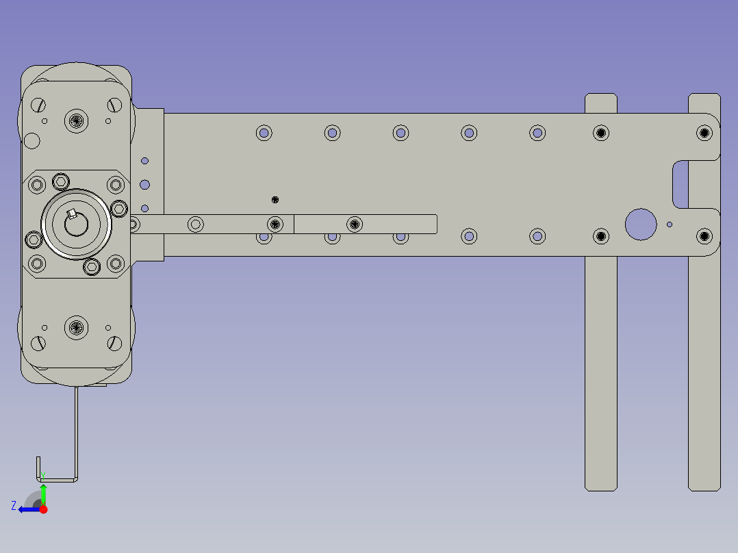 镜向tray盘升降台丝杆模组-V20-V20右视图