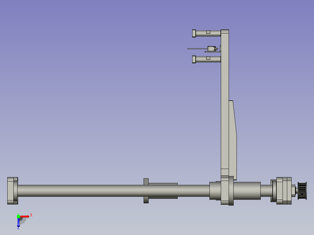 镜向tray盘升降台丝杆模组-V20-V20俯视图
