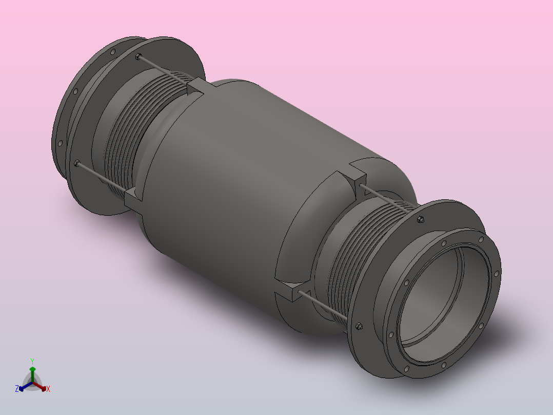 PB型膨胀节_PB6400N主视图