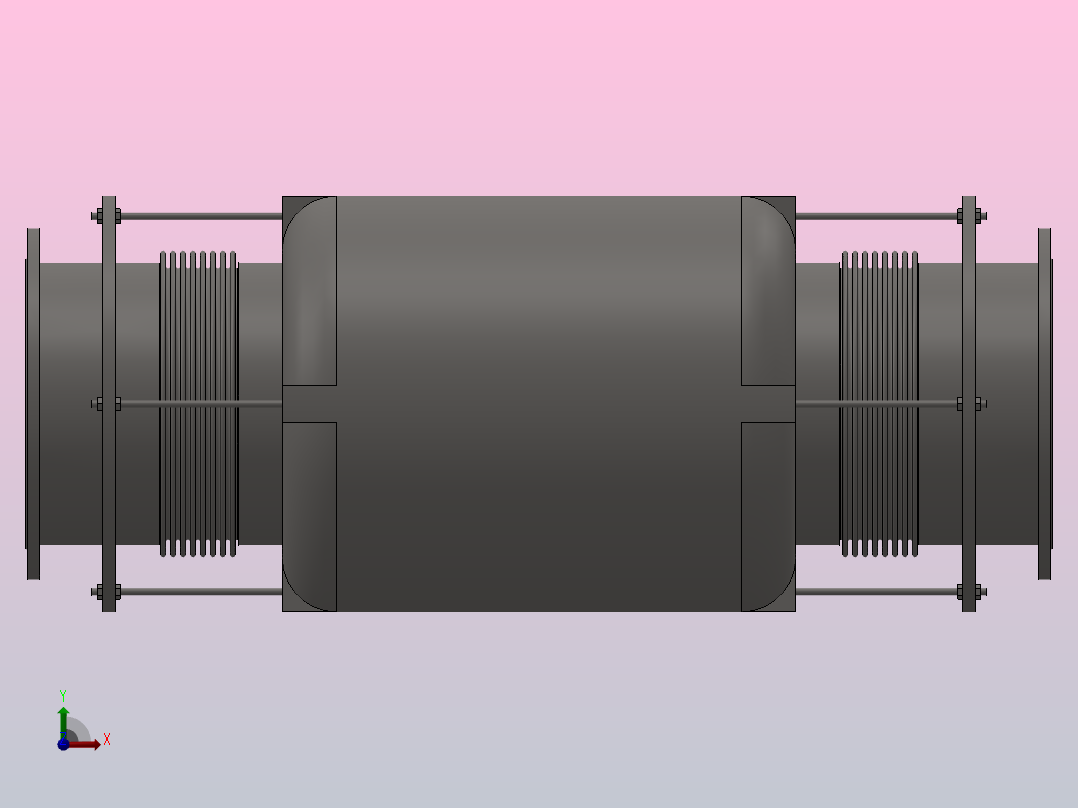 PB型膨胀节_PB6400N前视图