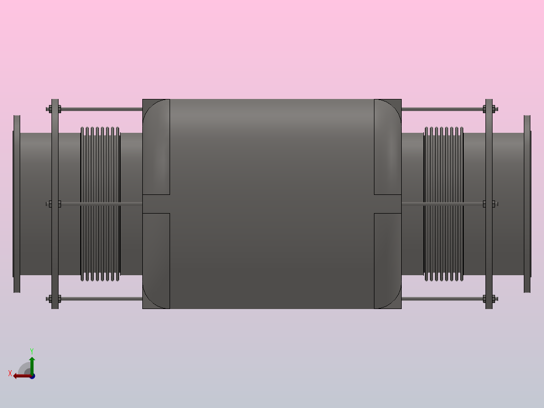 PB型膨胀节_PB6400N后视图