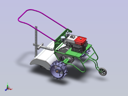小型手推式旋耕机