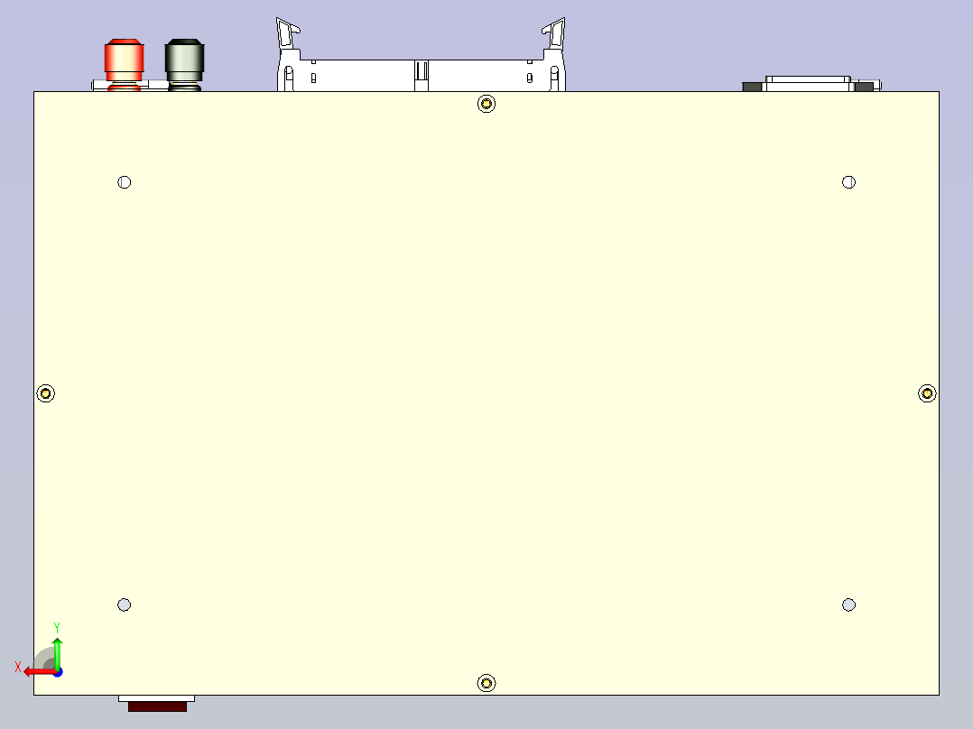 一款双工位双气缸测试治具后视图
