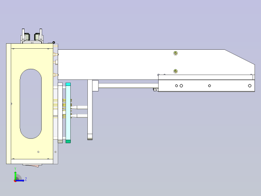 一款双工位双气缸测试治具左视缩略图