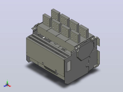 NXA32FN_H32 4P抽屉万能式断路器三维模型202208