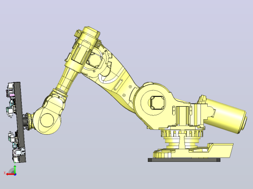 ABB机器人夹爪 3D模型后视缩略图