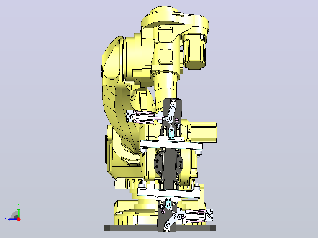 ABB机器人夹爪 3D模型右视图