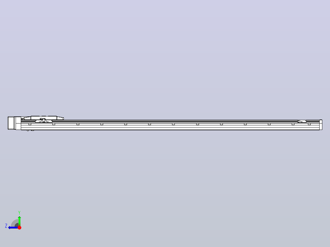 滚珠丝杠直线轴内置导轨TPA-GCR-170-2510C-L1600-MR-M75-N3右视图
