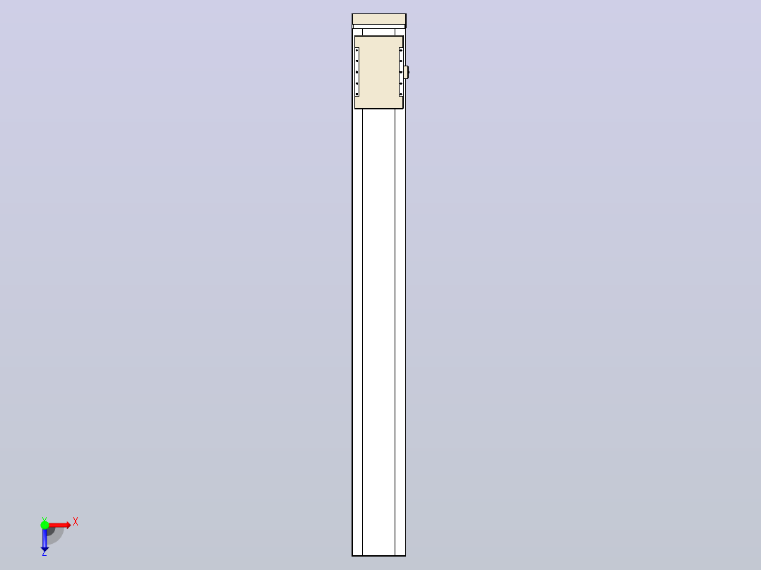 滚珠丝杠直线轴带导轨全封闭TPA-HCR-220D-3210C-L1800-MP-C-P1K-N3俯视图