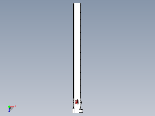 皮带直线轴半封闭可选导轨TPA-HNB-120D-110-L1350-LP-C-P40-N3俯视缩略图
