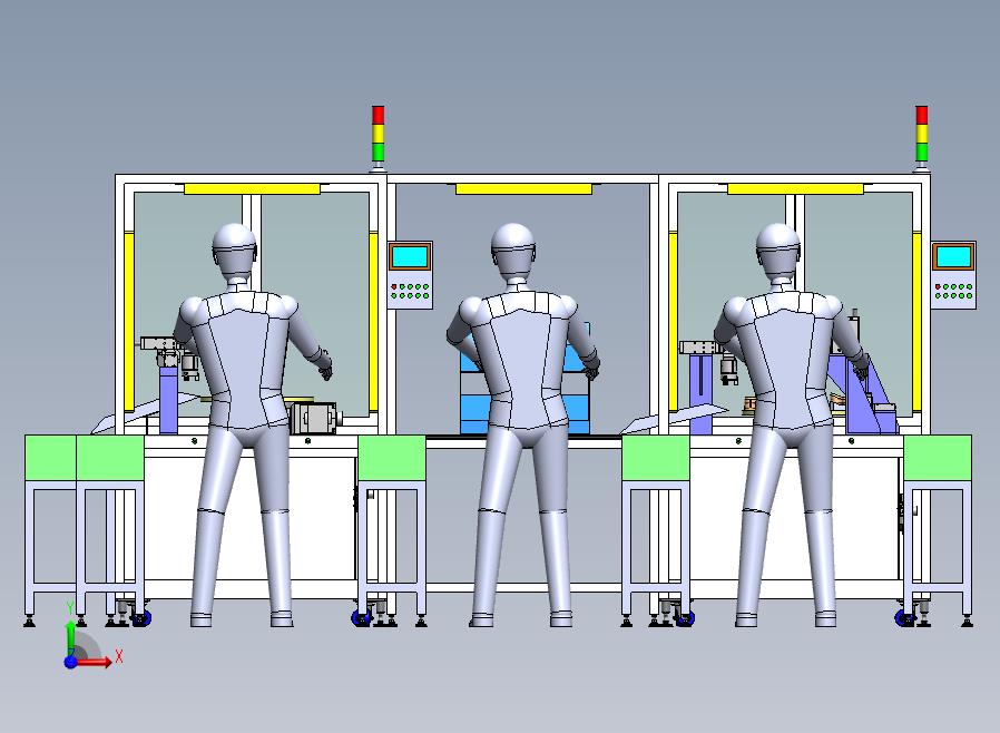 口罩软胶呼吸口罩生产线前视图