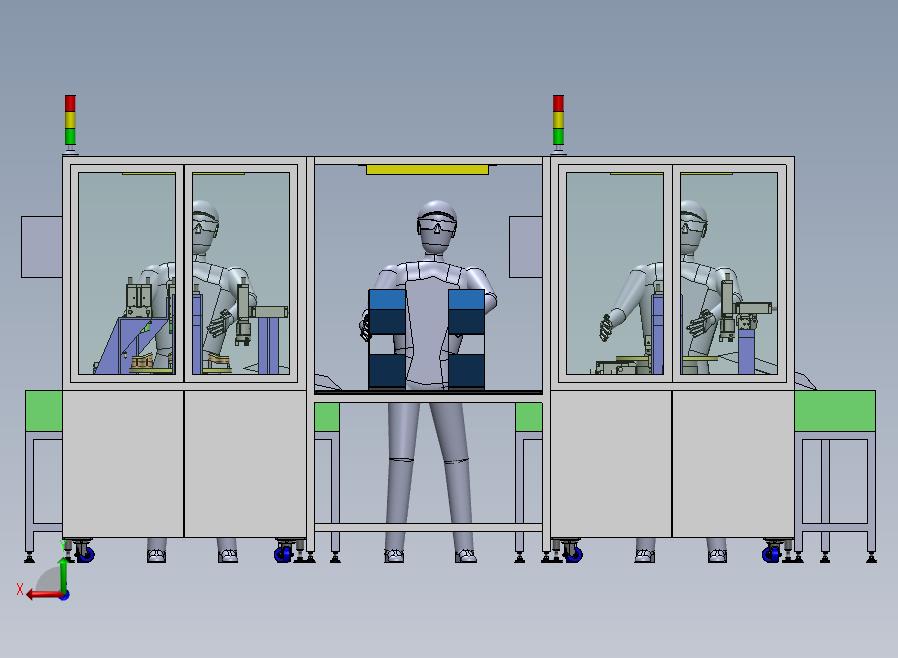 口罩软胶呼吸口罩生产线后视图